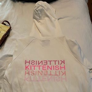 White hoodie sweatshirt